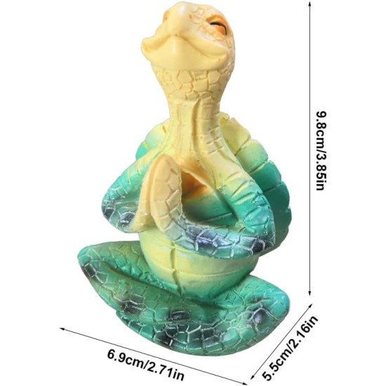2 Pack Yoga Tortoise Statue Meditation Yoga Tortoise Statue Garden Statue Decoration Meditation Turtle Sculpture Collection Crafts Zen Yoga Tortoise Home Office Desktop Ornament Decoration Gifts