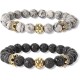 2 Pieces Soccer Crown Bracelet, Soccer Bracelet for Soccer Lovers, Sports Teams, Sports Fan Bracelets for Boys Girls Teen Men Sports Fans, 4.13*5.70*0.39 inch, Stone, No Gemstones